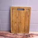 Tabla De Picar Rectangular Madera Grande 24X34X15Cm