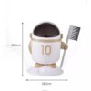 Caneca Mediana Astronauta Con Cepillo Y Base