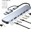Adaptador salida Tipo C y USB con 7 puertos