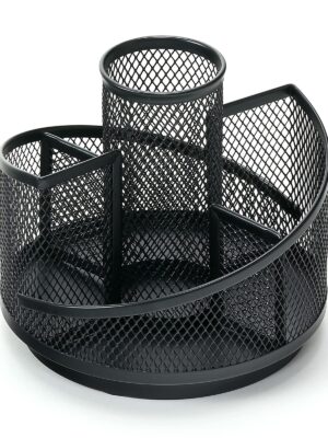 Organizador De Oficina Giratorio Grande 13X13Cm