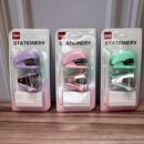 Kit De Grapadora Sacaganchos colores pasteles