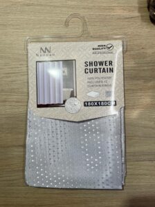 Cortina De Baño En Tela Polyester Colores Pastel