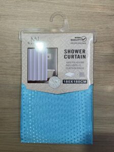 Cortina De Baño En Tela Polyester Colores Pastel