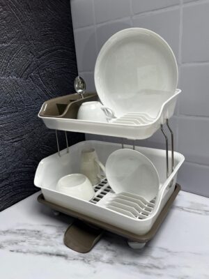 Escurridor Plástico 2 Pisos Grande