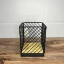 Porta Cubiertos Vertical en hierro y madera