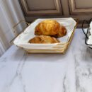 Canastilla Metalica Cuadrada Con Cubierta Tela