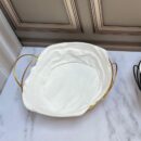 Canastilla Metálica Rendonda Con Cubierta Tela