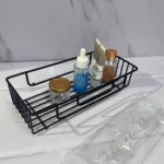 Organizador para baño o cocina metálico de adhesivo