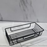 Organizador para baño o cocina metálico de adhesivo