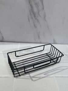 Organizador para baño o cocina metálico de adhesivo