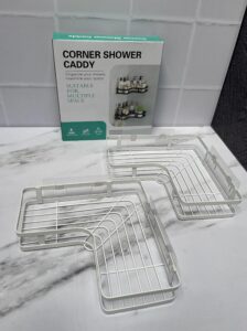 Organizador de baño o cocina x 2 unds Con Adhesivos  Esquinero Metálico