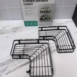 Organizador de baño o cocina x 2 unds Con Adhesivos  Esquinero Metálico