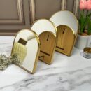 Espejo Dorado Curvo /Mdf 185X16Cm