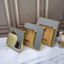 Espejo Dorado Con Basevidrio/Mdf 195X195Cm