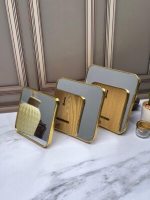 Espejo Dorado Con Basevidrio/Mdf 195X195Cm