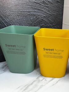 Canecas Moderna Cuadrada Grande 23X23X30Cm