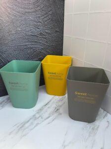 Canecas Moderna Cuadrada Grande 23X23X30Cm