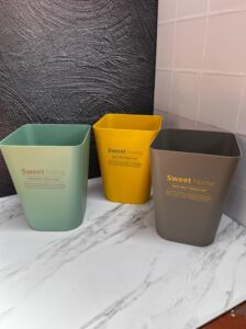 Canecas Moderna Cuadrada Grande 23X23X30Cm