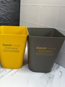 Canecas Moderna Cuadrada Grande 23X23X30Cm