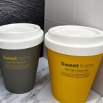 Caneca Forma Vaso De Cafe Con Tapa Grande 26X26X32Cm