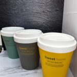 Caneca Forma Vaso De Cafe Con Tapa Grande 26X26X32Cm