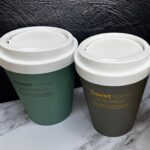 Caneca Forma Vaso De Cafe Con Tapa Grande 26X26X32Cm