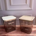 Contenedor Tapa Click Automatica Fina Mediana 15X15X16Cm