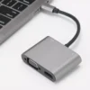 Adaptador HDMI y VGA con salida Tipo C