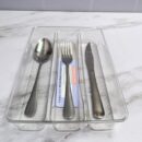 Organizador De Cubiertos Transparente Eco 265X18X45Cm