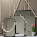 Espejo Pared Vidrio/Mdf 34X425Cm