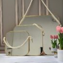 Espejo Pared Vidrio/Mdf 30X30Cm