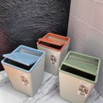 Caneca Tapa Giratoria Cuadrada Mediana 22X22X31Cm