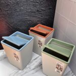 Caneca Tapa Giratoria Cuadrada Mediana 22X22X31Cm