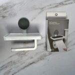 Dispensador De Papel Higiénico Con Soporte Celular Con Adhesivo