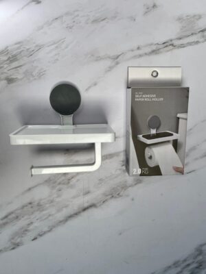 Dispensador De Papel Higiénico Con Soporte Celular Con Adhesivo