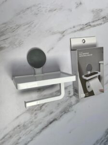 Dispensador De Papel Higiénico Con Soporte Celular Con Adhesivo