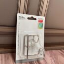 Gancho Tipo C Metalico Adhesivo Resistente Multiusos