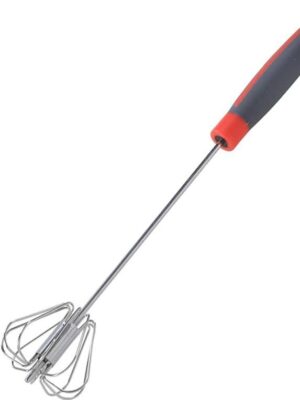 Batidor Fino Manual Metal/Plastico 12"