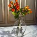 Florero Vidrio  pequeño de lineas  55X20Cm