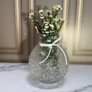 Florero Vidrio Estilo Burbuja 7X185Cm