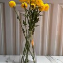 Florero Cristal Embudo 95X28Cm