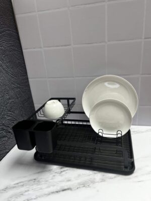 Escurridor Metálico 2 Pisos Con Accesorio Para Cubiertos