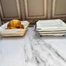 Canastilla Metalica Cuadrada Con Cubierta Tela