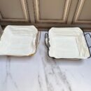 Canastilla Metalica Cuadrada Con Cubierta Tela