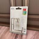 Gancho Tipo C Metalico Adhesivo Resistente Multiusos