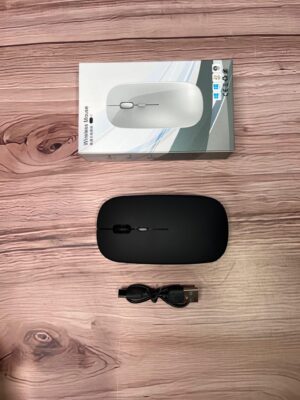 Mouse delgado Con receptor + Bluetooth Dual Mode Inalámbrico y recargable