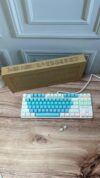Teclado Luminico Gamer Blanco con azul