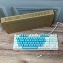 Teclado Luminico Gamer Blanco con azul