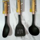 Cucharones Mango madera y oro rosa