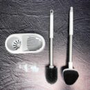 Cepillo y Churrusco Para Baño Mango en Acero